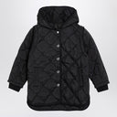Givenchy Black quilted parka with removable sleeves