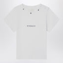 Givenchy White cotton T-shirt with embroidered logo