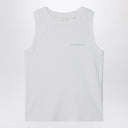 Givenchy White ribbed tank top with logo