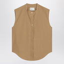 LouLou De Saison Sleeveless shirt in sand colour