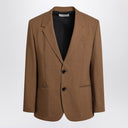 Ami Paris Hazelnut single-breasted wool jacket