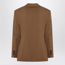 Ami Paris Hazelnut single-breasted wool jacket