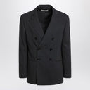 Ami Paris Anthracite grey double-breasted wool jacket