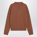 Cardigan Ami De Coeur color nocciola di Ami Paris