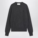 Ami Paris anthrazitgrauer Ami De Coeur Pullover