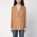 Blazer bege de abotoamento duplo Tagliatore