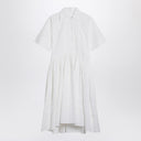 Jil Sander White cotton chemisier dress