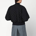 Стёганый чёрный бомбер Jil Sander