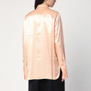 Camisa Jil Sander con corbata rosa en mezcla de viscosa brillante