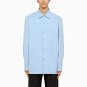 Jil Sander Light blue oversize shirt with pockets