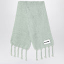 Cachecol Jil Sander verde pálido em mistura de mohair