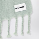 Jil Sander Pale green mohair blend scarf