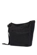 Y-3 black recycled polyester sacoche with adjustable strap Y-3
