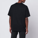 T-shirt nera adidas Y-3 in misto lana e nylon