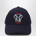 Gorra de béisbol azul marino con logo