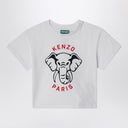 KENZO Weißes T-Shirt mit aufgedrucktem Logo
