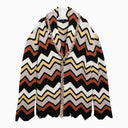 Alanui Cardigan in crochet zig zag multicolore