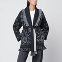 Cárdigan jacquard bandana gris oscuro Alanui
