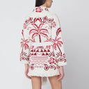 Cardigan Alanui Chalk bianco/rubino Glimpse Of Eden