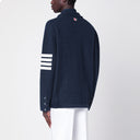 Cardigã azul de mistura de linho Thom Browne