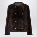 Chaqueta corta reversible de piel de oveja Brunello Cucinelli