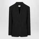 Loulou Studio Black single-breasted bouclé jacket