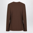 LouLou De Saison Brown double-breasted wool jacket