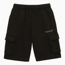 Off White Off-White™ Black cotton shorts with Sketch logo