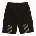 Off White Off-White™ Black cotton shorts with Sketch logo