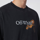 オフホワイト Off-White™ ウォッシュドブラック キューピッドアロー スケートロゴ Tシャツ