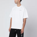 오프화이트 Off-White™ 화이트 하프 애로우 스케이트 로고 티셔츠