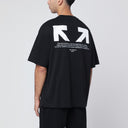 オフホワイト Off-White™ ブラック ハーフアロー スケートロゴ Tシャツ