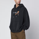 오프화이트 Off-White™ 워시드 블랙 큐피드 애로우 스케이트 로고 후디