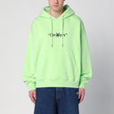 Off White Off-White™ mintgrünes Sweatshirt mit Logo