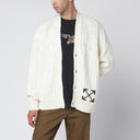 Cárdigan crema Off White Off-White™ con intarsia de motivo de flecha