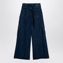 Off White Off-White™ blaue weite Cargo-Denim-Jeans