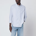 Maison Kitsuné White striped button-down shirt