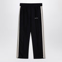 Palm Angels Anthracite grey linen sports trousers