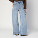 ISABEL MARANT vaqueros anchos azul hielo