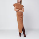 Vestido de algodón Nadela color camel de ISABEL MARANT