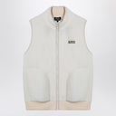 A.P.C. White fleece zipped waistcoat