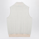 A.P.C. White fleece zipped waistcoat