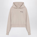 Palm Angels Logo hoodie light beige
