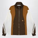 Palm Angels Sweatshirt over colour-block brown/ochre