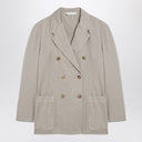 Palm Angels Beige double-breasted cotton jacket