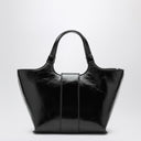 ROGER VIVIER Мини Viv'' Choc черная кожаная сумка для покупок