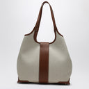 ROGER VIVIER Viv'' Choc Medium Shopping Bag natural coloured