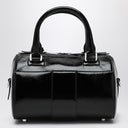 ROGER VIVIER Belle Vivier Mini Bowling Bag in black patent leather