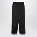 Loulou Studio Black Reed fringed trousers