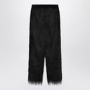 Pantalones negros de caña con flecos LouLou De Saison